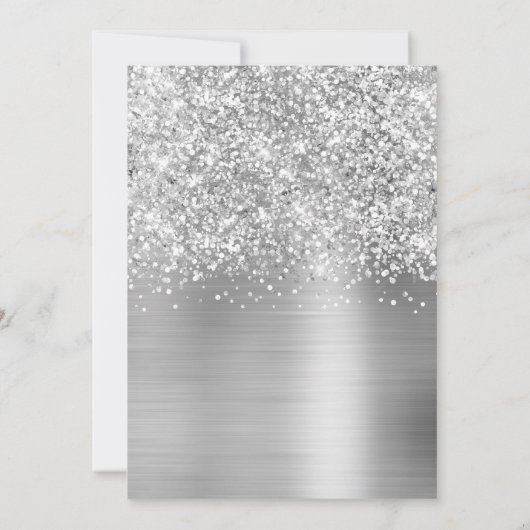 きらびやかなシルバーヒョウ40と素晴らしい 招待状 (裏面)