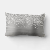 きらびやかなシルバーGlamスクリプト名 ランバークッション (裏面)