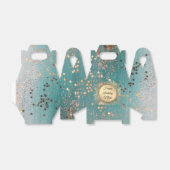 きらびやかなスターダストオンブルーティール(緑がかった色) フェイバーボックス (折り畳みなし)