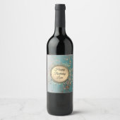 きらびやかなスターダストオンブルーティール(緑がかった色) ワインラベル (正面)