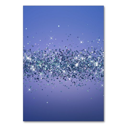 きらびやかなネイビーブルー個人名座席表 テーブルナンバー (裏面)