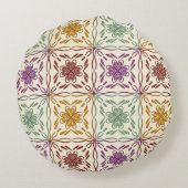 きらびやかなハートと曲線 ラウンドクッション (裏面)