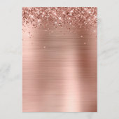 きらびやかなバラゴールドフォイルカクテルバー メニュー (裏面)