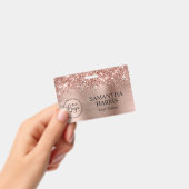 きらびやかなバラゴールドフォイルロゴ バッジ (Handheld)