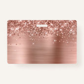 きらびやかなバラゴールドフォイルロゴ バッジ (裏面)