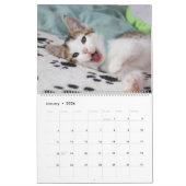 きらびやかなバラゴールドフォイル署名モノグラムフォト カレンダー (1月 2026)