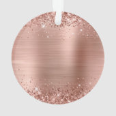 きらびやかなバラゴールドフォイル21歳の誕生日 オーナメント (裏面)