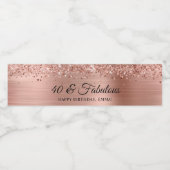 きらびやかなバラゴールドフォイル40と素晴らしい ペットボトルラベル (シングルラベル)