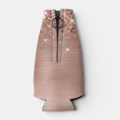 きらびやかなバラゴールドフォイル40th誕生日 ボトルクーラー (裏面)