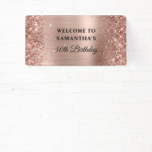 きらびやかなバラゴールドフォイル50誕生日 横断幕 (インサイチュ)