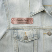 きらびやかなバラゴールドフォイル 名札 (インサイチュ)