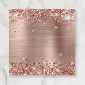 きらびやかなバラゴールドフォイルMis XVアニョス フェイバータグ (裏面)