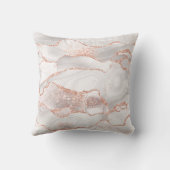 きらびやかなバラ金ゴールドとホワイトアゲートキンセニェラ クッション (裏面)