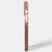 きらびやかなバラ金ゴールドガラス名 Case-Mate iPhoneケース (裏面 / 左)