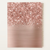 きらびやかなバラ金ゴールドグパーソナライズされたラム2023 プランナー手帳 (裏面)