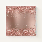 きらびやかなバラ金ゴールドグラディエント私の最高の人生を生きる ノートブック (裏面)