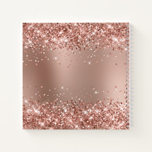 きらびやかなバラ金ゴールドグラディエント私の最高の人生を生きる ノートブック (裏面)