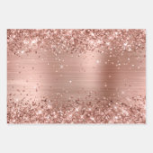 きらびやかなバラ金ゴールドグラデーション箔 ラッピングペーパーシート (正面)