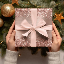 きらびやかなバラ金ゴールドグラデーション箔 ラッピングペーパー