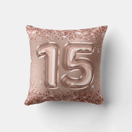 きらびやかなバラ金ゴールドグラムグラディエントキンセアニラ15 クッション (裏面)