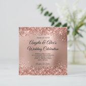 きらびやかなバラ金ゴールドグラムグラデーション 招待状 (スタンド正面)