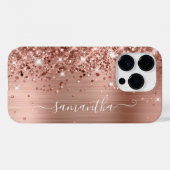 きらびやかなバラ金ゴールドグラムモダンシグナガーリークション Case-Mate iPhoneケース (裏面 (横))