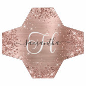 きらびやかなバラ金ゴールドグラムモノグラム サッカーボール (フラット)