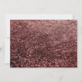 きらびやかなバラ金ゴールドストックバーカップルのシャワー 招待状 (裏面)