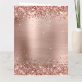 きらびやかなバラ金ゴールドハッピー記念日 カード (裏面)