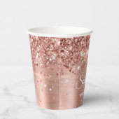 きらびやかなバラ金ゴールドベビーシャワー 紙コップ (右)