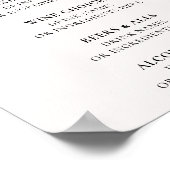 きらびやかなバラ金ゴールドホワイトアゲートカクテルメニューA4 ポスター (角)