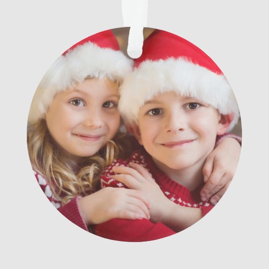 きらびやかなバラ金ゴールドメリークリスマスファミリーフォト オーナメント (裏面)