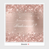 きらびやかなバラ金ゴールド花嫁ギフトボックス シール (シート)