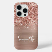 きらびやかなバラ金ゴールドGLAMスクリプト名 Case-Mate iPhoneケース (裏面)