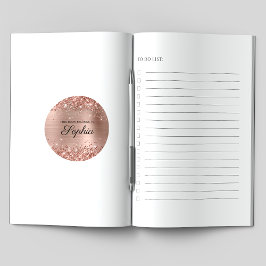 きらびやかなバラ金箔エレガント書道集 ラウンドシール