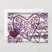 きらびやかなバレンタイン シーズンポストカード (正面/裏面)