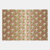 きらびやかなピックボールのクリスマス格言 ラッピングペーパーシート (正面2)