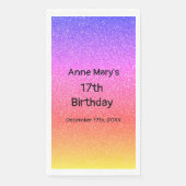 きらびやかなピンクのオレンジ17誕生日カスタム年かわいい (正面)