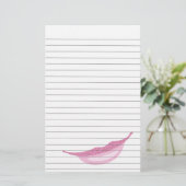 きらびやかなピンクのスマイルの並べられた紙 便箋 (スタンド正面)