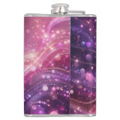 きらびやかなピンクのフラスコが言賛美う フラスク (裏面)