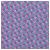 きらびやかなピンクの紫と青の人魚はかりで測 ファブリック (クローズアップ)