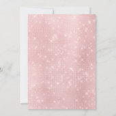 きらびやかなピンクシルバー金ゴールドバルーン100誕生日 招待状 (裏面)