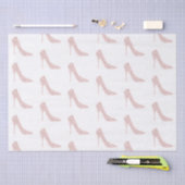 きらびやかなピンクダイヤモンドヒール 薄葉紙 (クラフト)