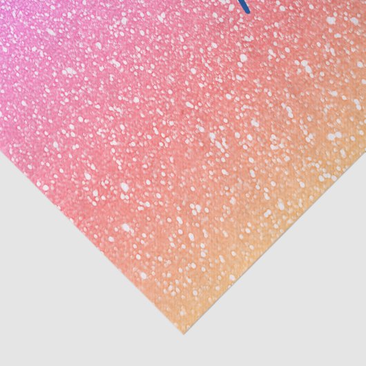 きらびやかなピンクパープルグラデーションカラフルハッピーバースデー 薄葉紙 (詳細)