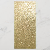 きらびやかなファンシーエレガントモダン金ゴールドストライプメニュー メニュー (裏面)