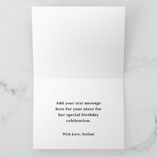 きらびやかなフェイク金ゴールドシルバー40歳の誕生日へようこそ カード (内部)