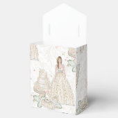 きらびやかなブライダル結婚のパターン フェイバーボックス (オープン)