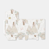 きらびやかなブライダル結婚のパターン フェイバーボックス (折り畳みなし)