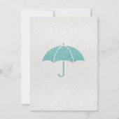 きらびやかなブルー&金ゴールド男の赤ちゃんシャワー招待状 招待状 (裏面)