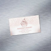 きらびやかなベーカリー自家製のカップケーキとスイーツ マグネット名刺 (インサイチュ)